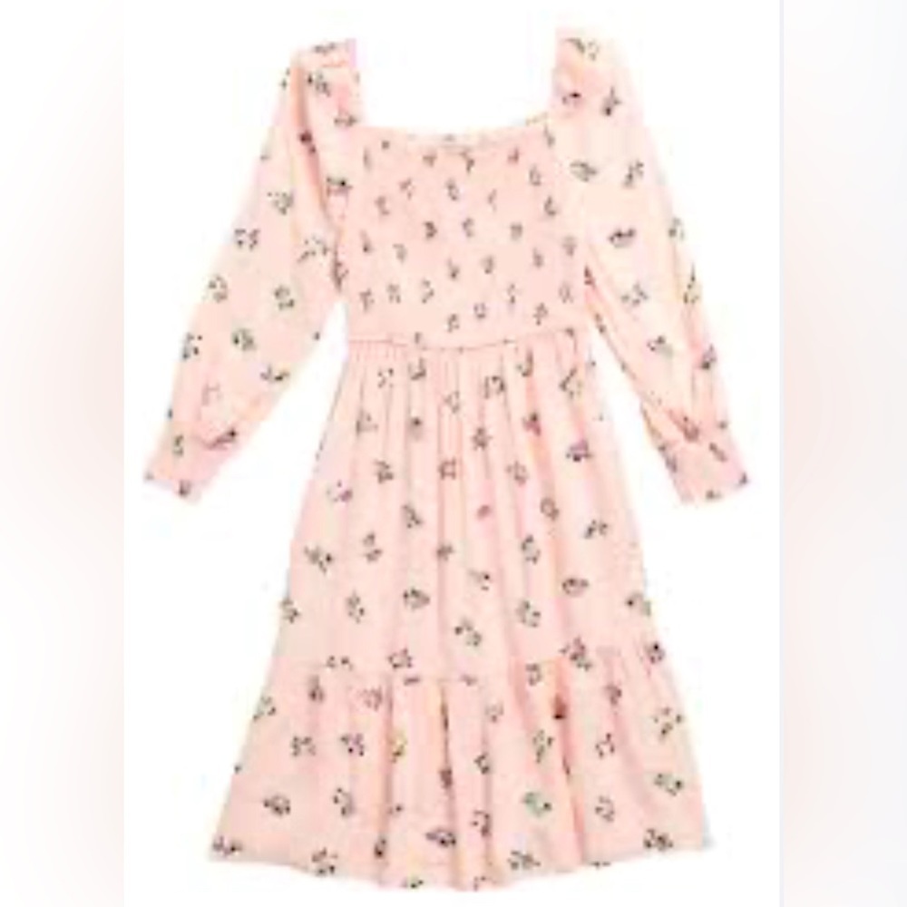 Kids’ Love Fire Smocked Floral Dress